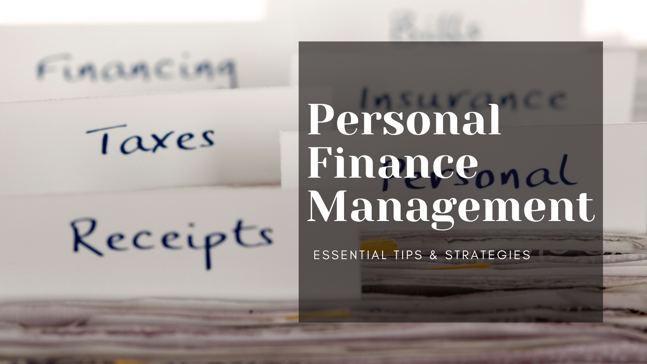 Personal Finance Management